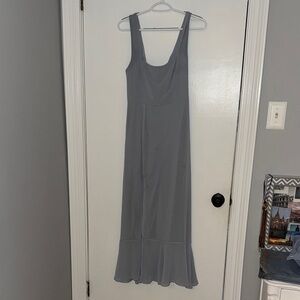 Show me your mumu-Elegant blue/Gray Maxi Dress- size small